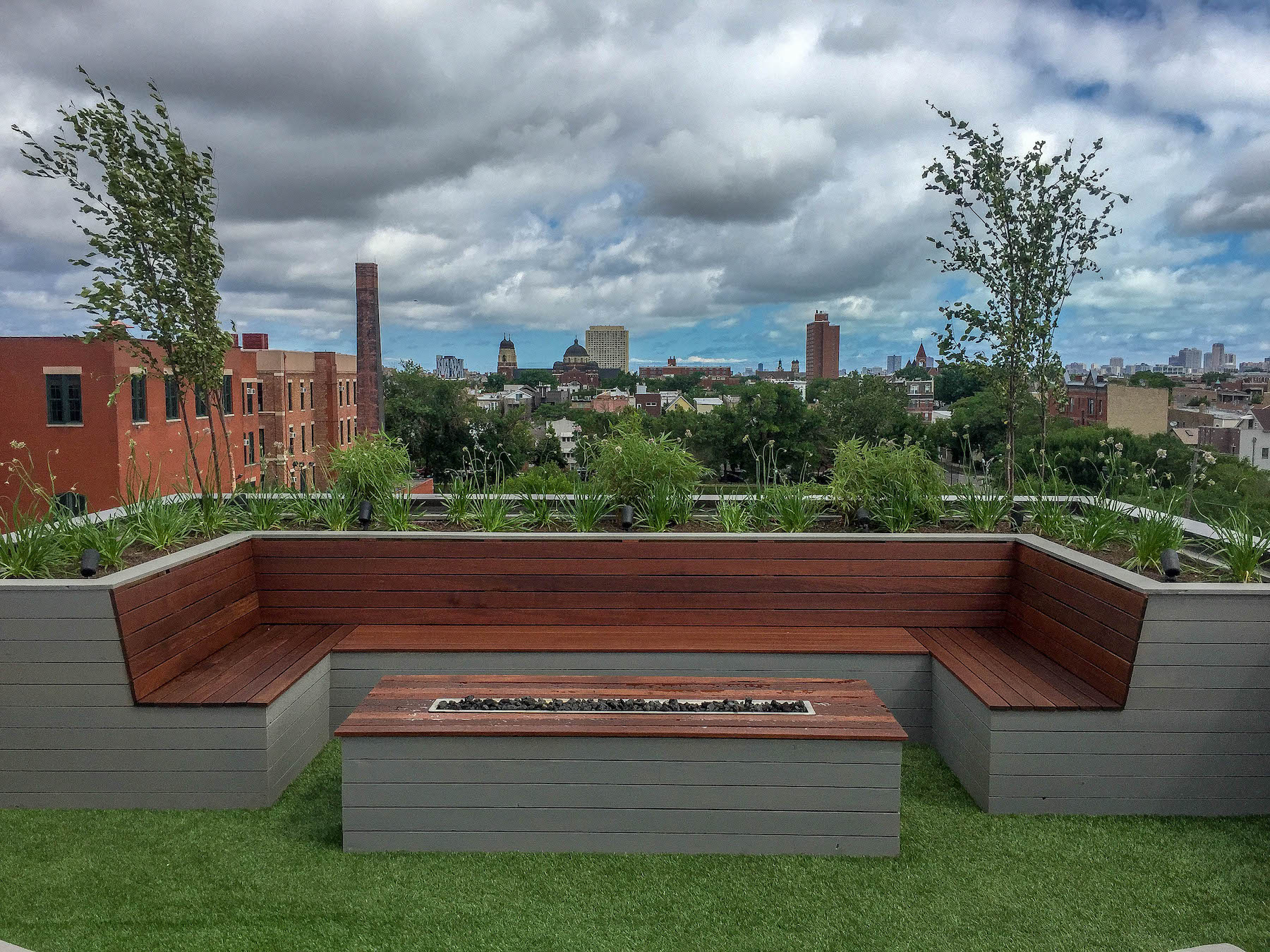 Rooftop Terrace Outdoor Kitchen Dining Denver CO