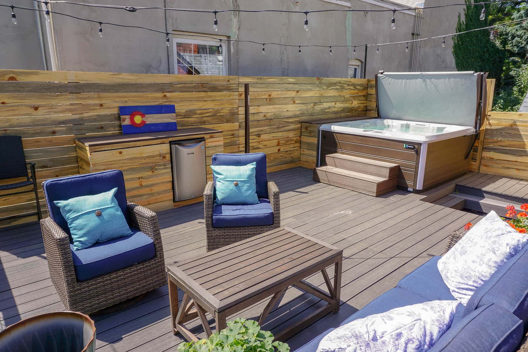 Deck with Outdoor Furniture Denver CO