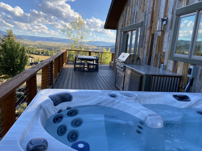 hot tub views steamboat springs co